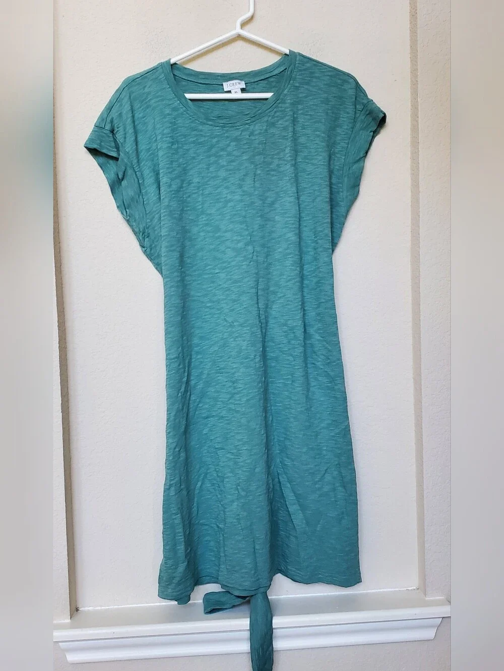 J. Crew Women's Green Short Sleeve Tee Dress.  Size XL